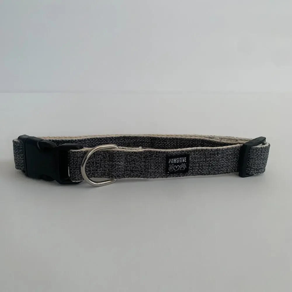 Pawsitive Adjustable Hemp Dog Collar Size L 16